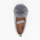 جينجرسنابس حذاء بناتي رضع بكرة فرو رمادي فاتح