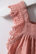 جينجرسنابس بلوزة صوف مطرزة بناتي زهري