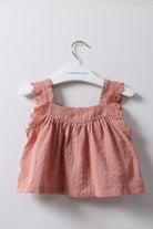 جينجرسنابس بلوزة صوف مطرزة بناتي زهري