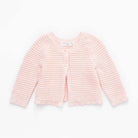 جينجرسنابس بلوزة رضع مضلعة أزرار أمامية كم طويل بناتي وردي شاحب