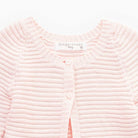 جينجرسنابس بلوزة رضع مضلعة أزرار أمامية كم طويل بناتي وردي شاحب