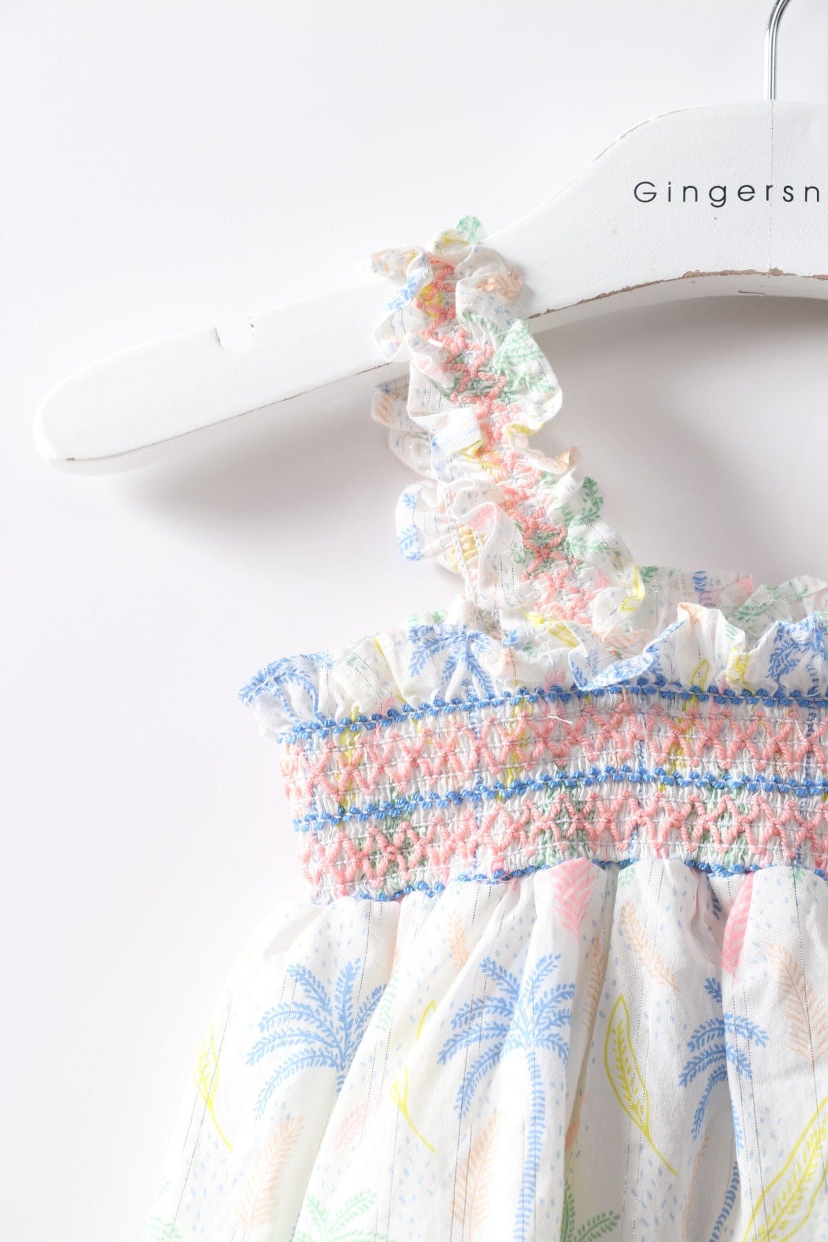 جينجرسنابس فستان بناتي رضع حمالات بنقشة ورود متعدد الألوان