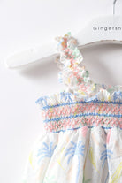 جينجرسنابس فستان بناتي رضع حمالات بنقشة ورود متعدد الألوان