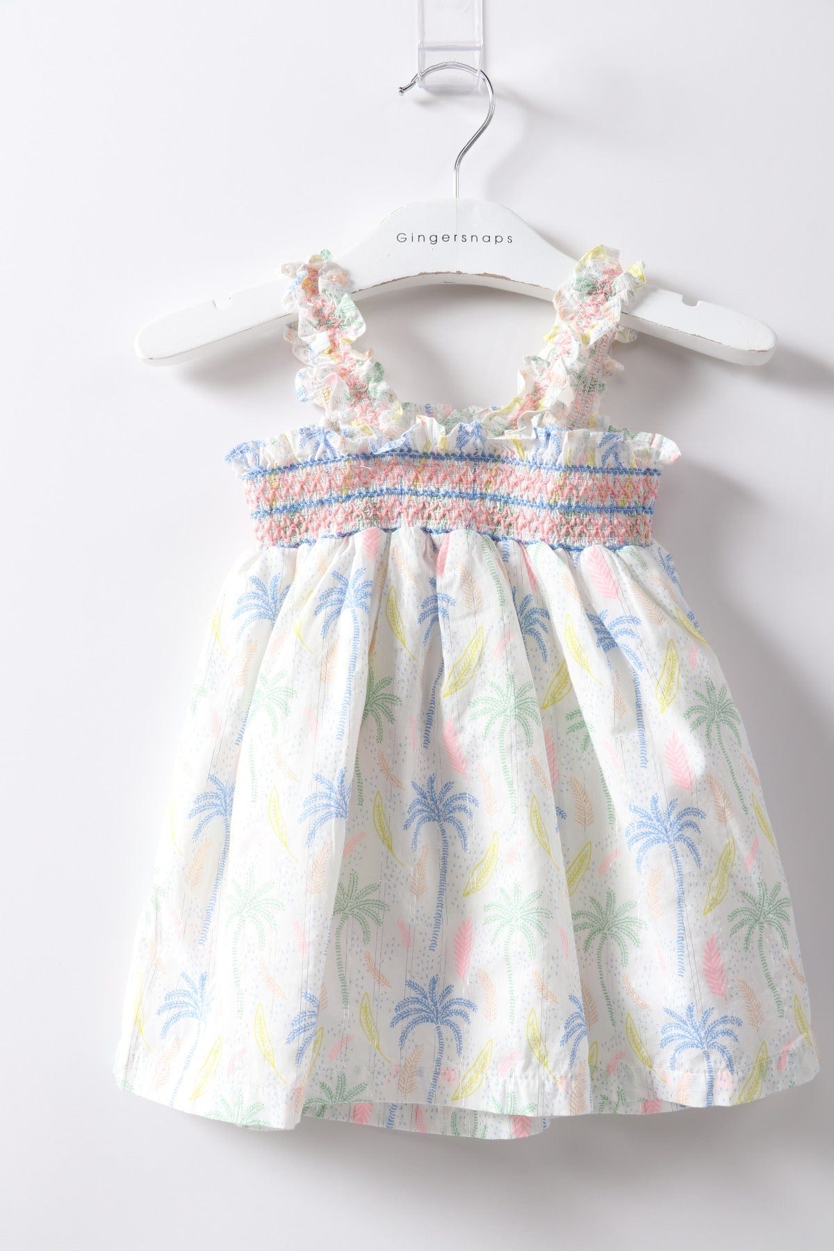 جينجرسنابس فستان بناتي رضع حمالات بنقشة ورود متعدد الألوان