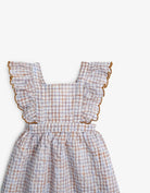 جينجرسنابس فستان كاروهات مكشكش مخصر بناتي متعدد الألوان