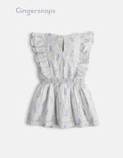 جينجرسنابس فستان مشجر مكشكش كت مخصر رضع بناتي أبيض