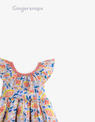 جينجرسنابس فستان منقوش واسع بدون أكمام بناتي متعدد الألوان