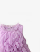 جينجرسنابس فستان سادة بكشكش على الخصر كت بناتي أرجواني