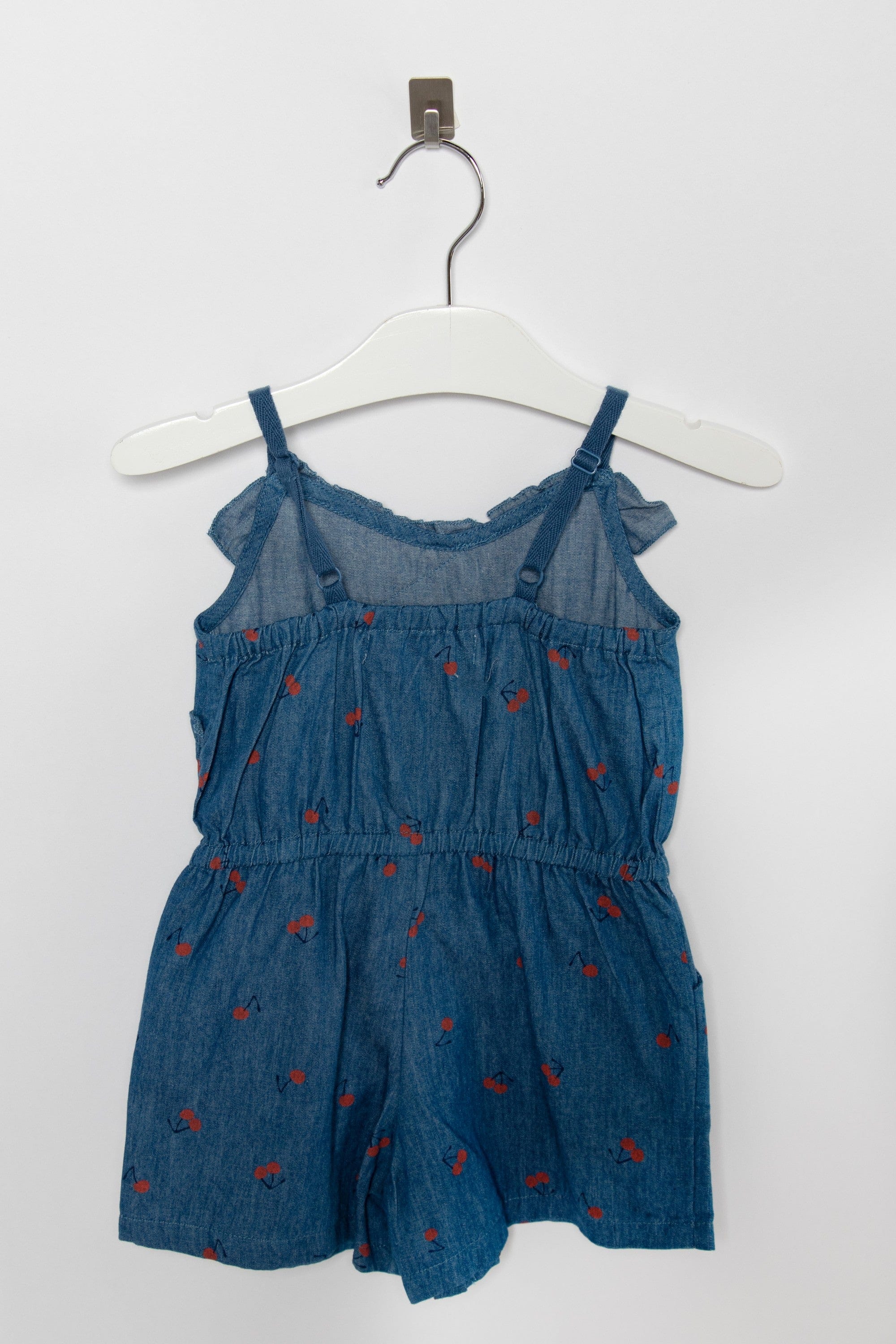 جينجرسنابس جمبسوت كت بناتي بكشكشة من الخصر بنقشة كرز أزرق