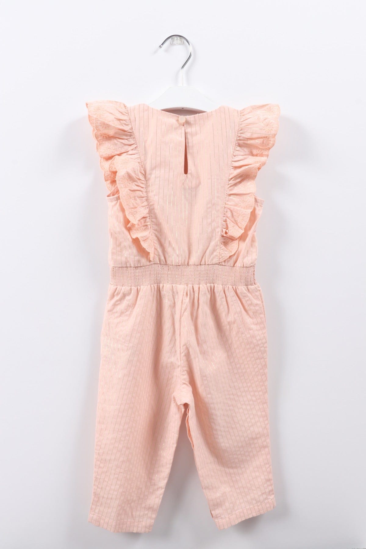 جينجرسنابس جمبسوت رضع بناتي مخطط بخصر مطاطي ذهب