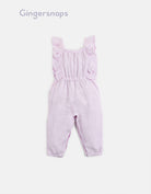 جينجرسنابس جمبسوت رضع بناتي اطفال صيفي بكشكشة علي الصدر لافندر فاتح