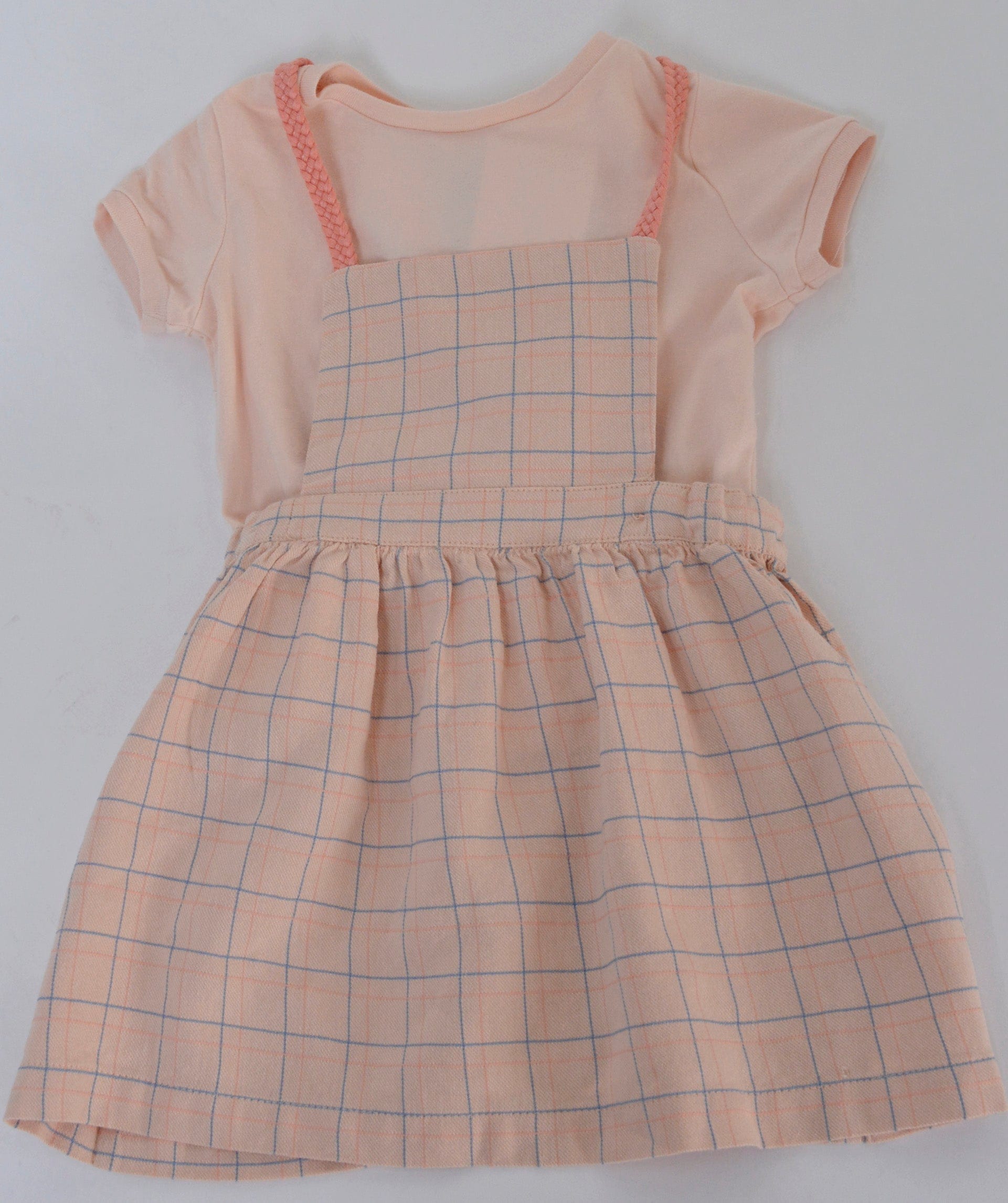 جينجرسنابس فستان مربعات حمالات بناتي رضع متعدد الألوان