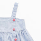 جينجرسنابس طقم بلوزة بأزرار أمامية وشورت بناتي رضع متعدد الألوان