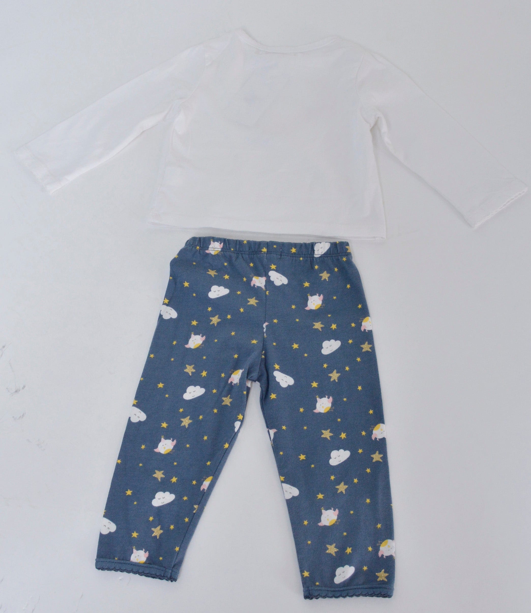 جينجرسنابس بيجامة نوم للفتايات الرضع مطبوعة أزرق