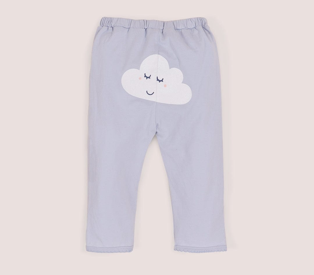 جينجرسنابس بيجامة نوم للفتايات الرضع بطبعة على الصدر ثلجي البياض