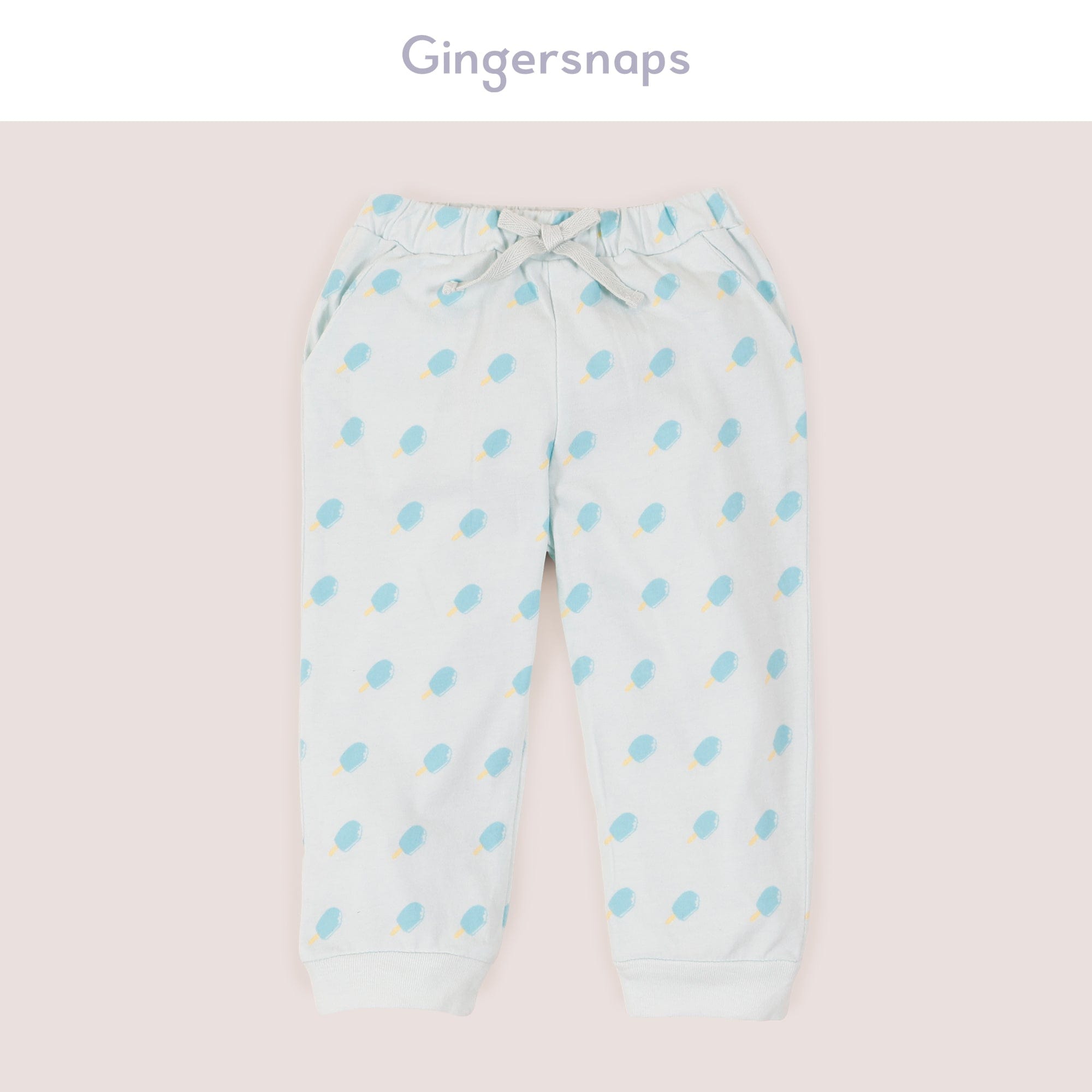 جينجرسنابس بيجامة نوم بلوزة مع أطفال رضع كم طويل بناتي ضوء السماء