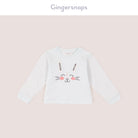 جينجرسنابس بيجامة بلوزة مع بنطال مواليد بخطوط عريضة كم طويل بناتي ضوء السماء