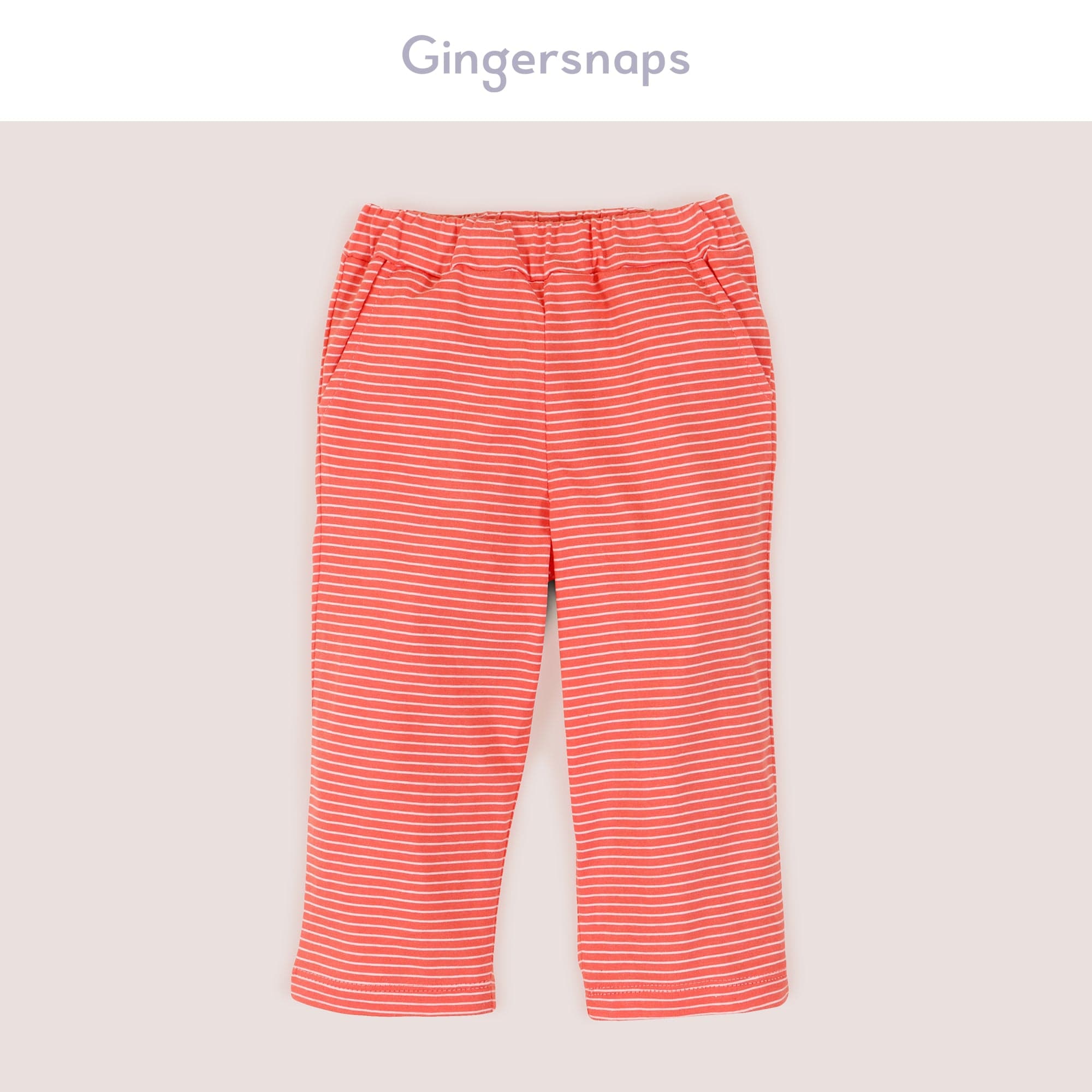 جينجرسنابس بيجامة بلوزة مع بنطال مواليد كم طويل بناتي مرجاني