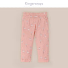 جينجرسنابس ليقنز رضع بناتي بنمط حمار وحشي أحمر بنفسجي