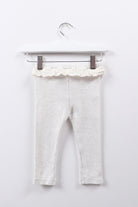 جينجرسنابس بنطلون بكرانيش وأستيك رضع بناتي رمادي