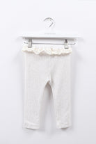 جينجرسنابس بنطلون بكرانيش وأستيك رضع بناتي رمادي