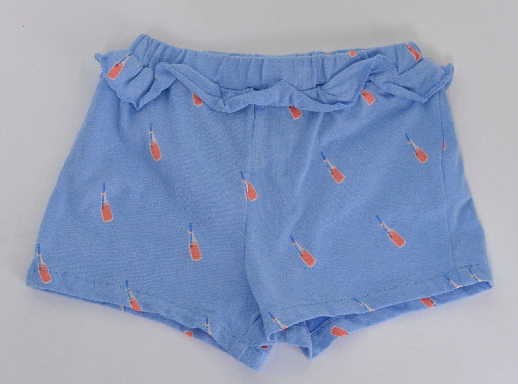 جينجرسنابس شورت بناتي للرضع منقوش مزين بكرانيش متعدد الألوان