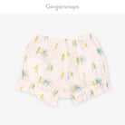 جينجرسنابس شورت بيبي بنات بنمط طيور متعدد الألوان