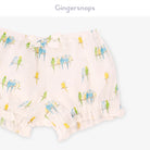 جينجرسنابس شورت بيبي بنات بنمط طيور متعدد الألوان