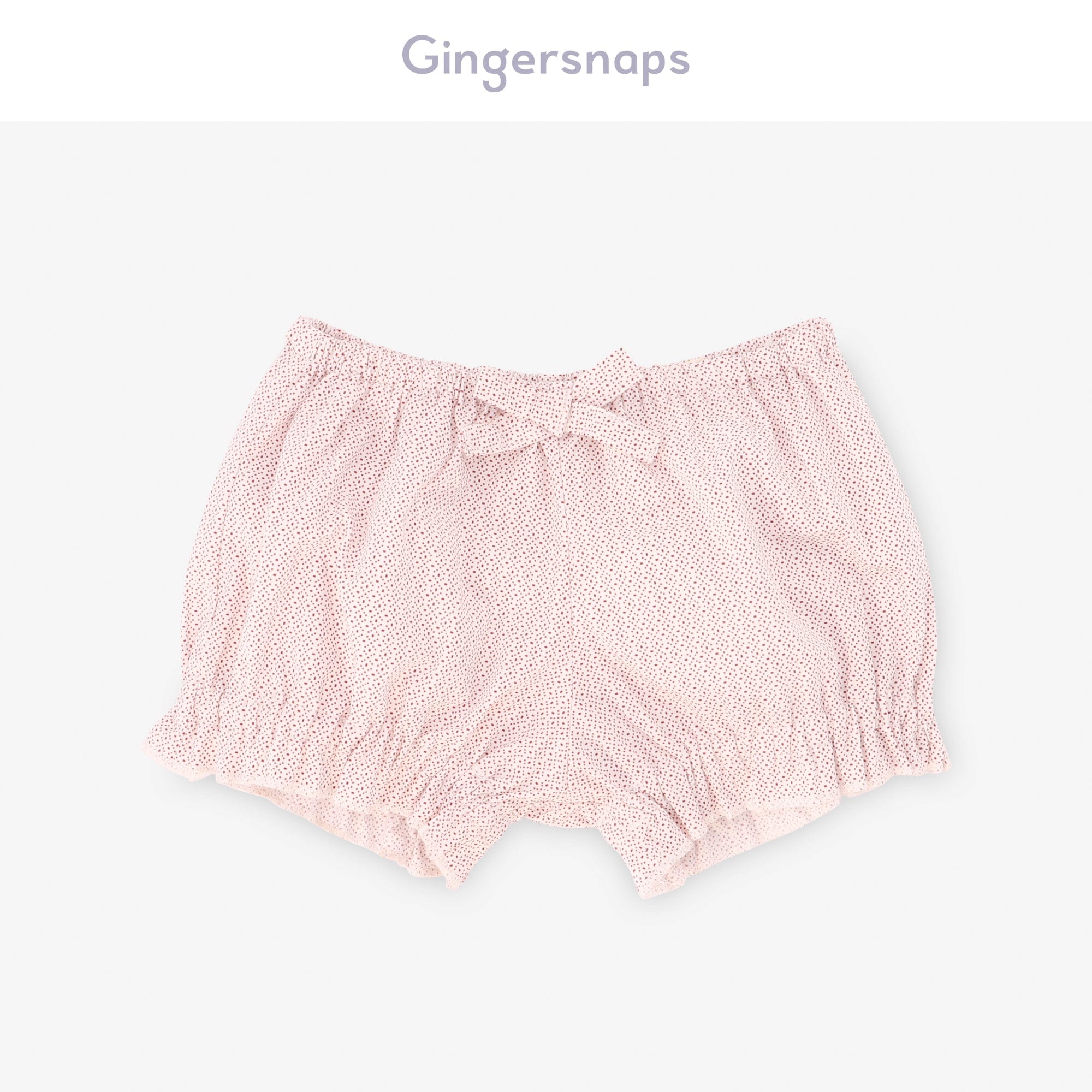 جينجرسنابس شورت بيبي بنات بنمط بفيونكة متعدد الألوان