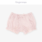 جينجرسنابس شورت بيبي بنات بنمط بفيونكة متعدد الألوان