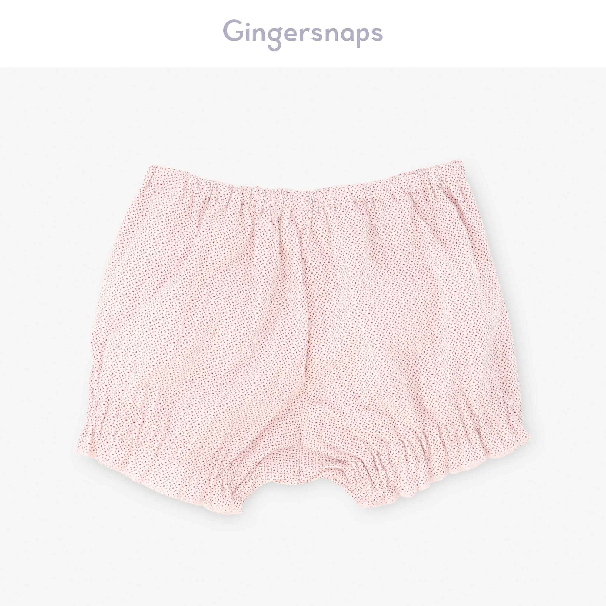 جينجرسنابس شورت بيبي بنات بنمط بفيونكة متعدد الألوان