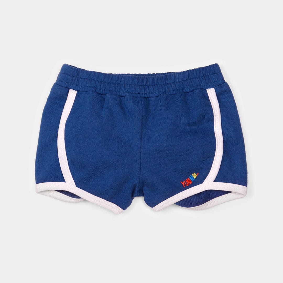 جينجرسنابس شورت بيبي بنات ملون مزين بحواف أزرق