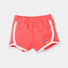 جينجرسنابس شورت بيبي بنات سادة مزين بحواف وردي