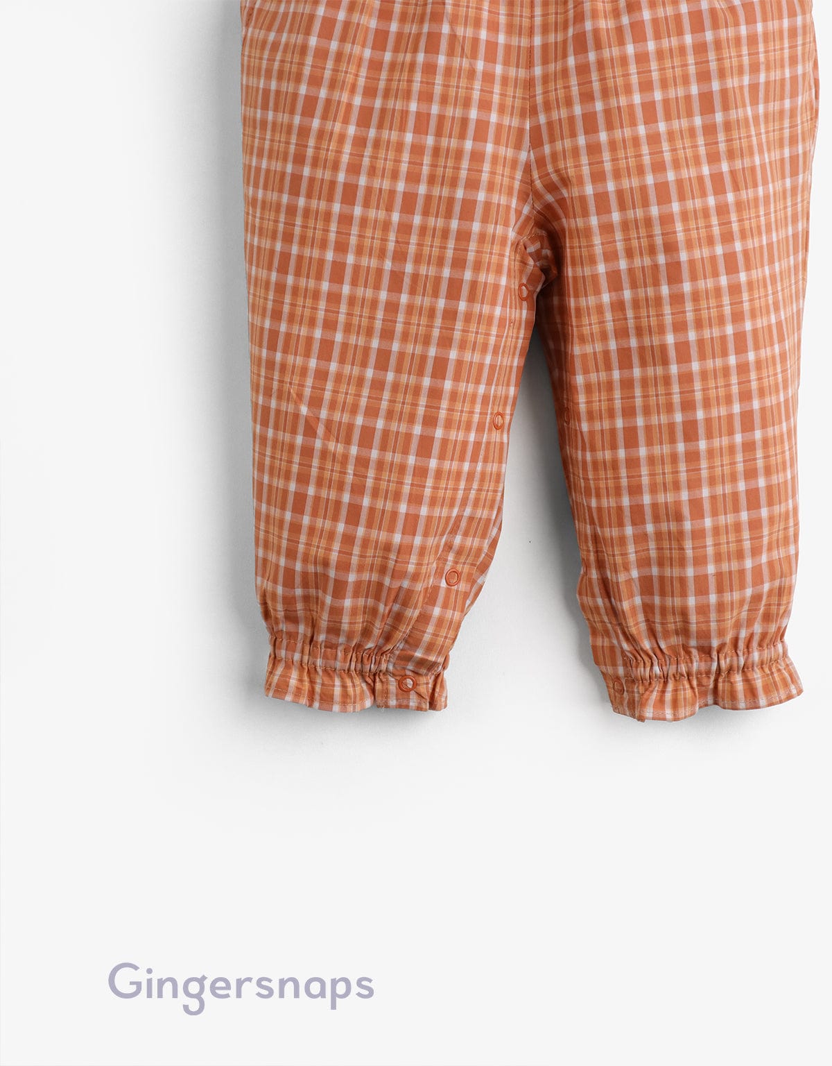 جينجرسنابس جمبسوت بناتي مربعات بأزرار أمامية بني