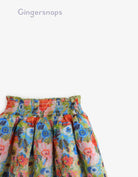 جينجرسنابس تنورة موردة قصيرة كلوش بناتي متعدد الألوان