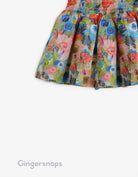 جينجرسنابس تنورة موردة قصيرة كلوش بناتي متعدد الألوان