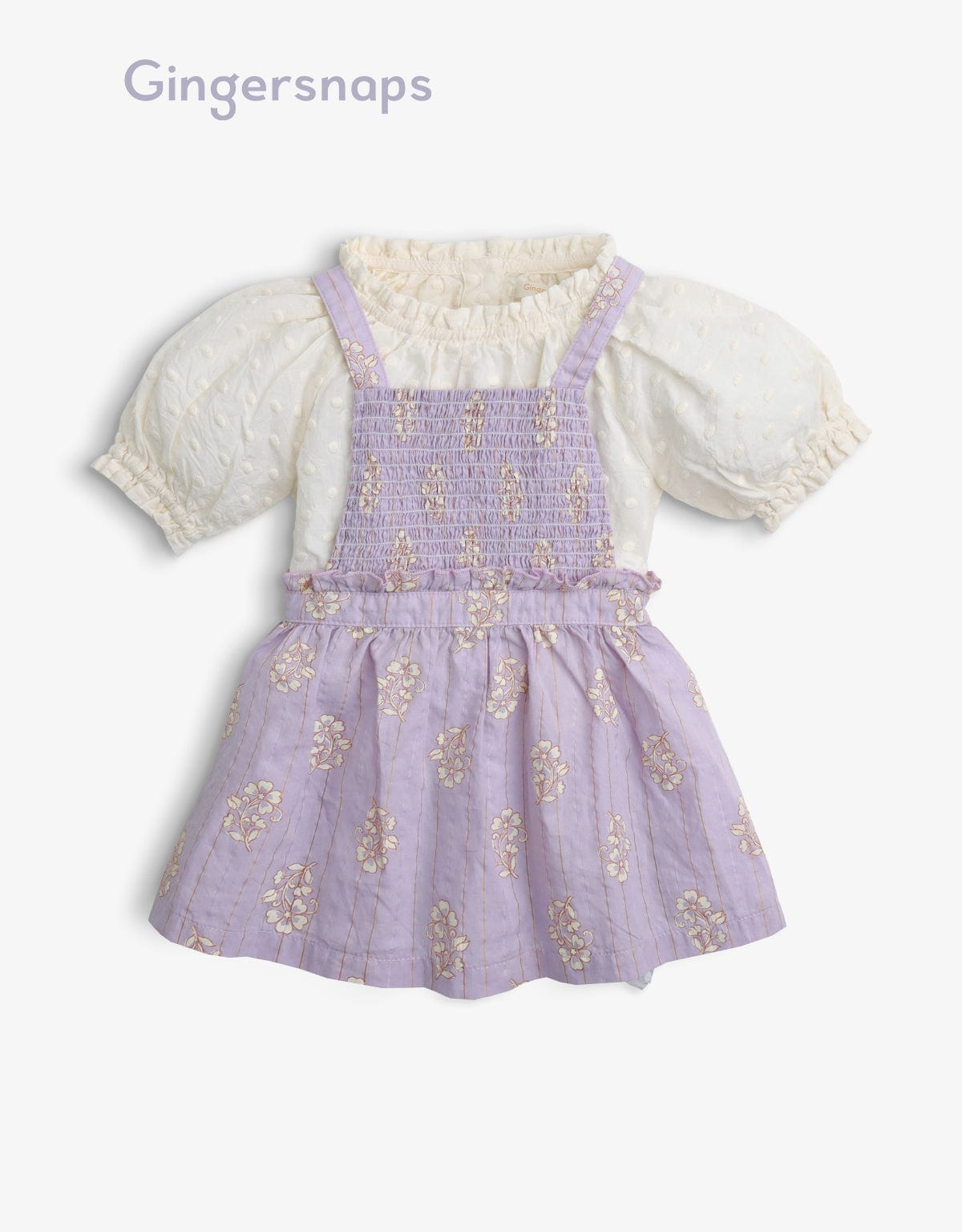 جينجرسنابس سالوبيت فستان مشجرة أطفال بناتي أرجواني