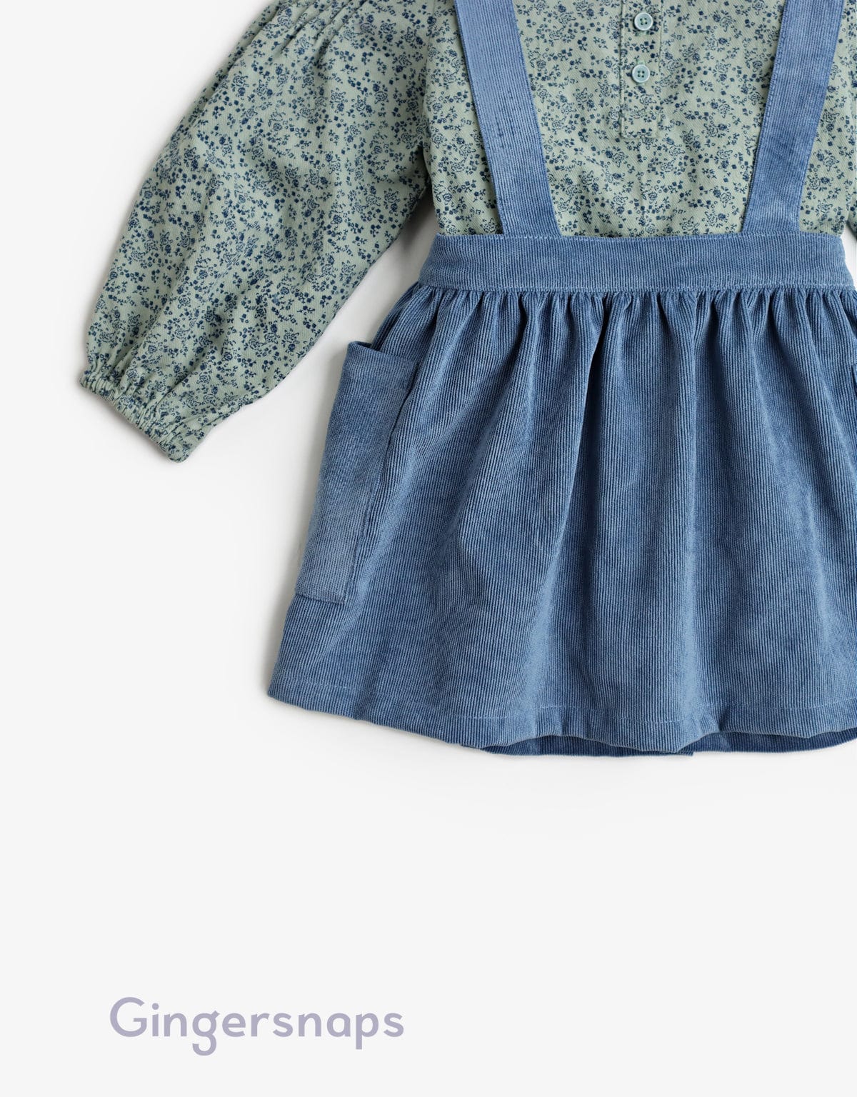 جينجرسنابس سالوبيت تنورة بجيوب أطفال بناتي متعدد الألوان