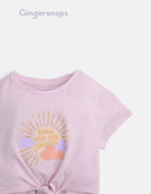 جينجرسنابس تي شيرت بنات بيبي بطبعة شمس بنفسجي