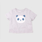 جينجرسنابس بلوزة اطفال رضع نص كم برسمة دب أخضر فاتح لامع