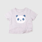 جينجرسنابس بلوزة اطفال رضع نص كم برسمة دب أخضر فاتح لامع