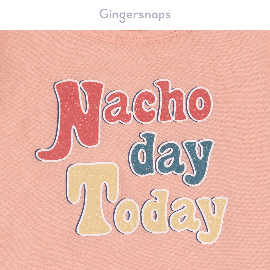 جينجرسنابس تي شيرت بيبي بنات بدون أكمام فراشة أحمر بنفسجي