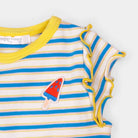 جينجرسنابس تانك توب بناتي رضع بنمط مخطط بطبعة أيس كريم متعدد الألوان