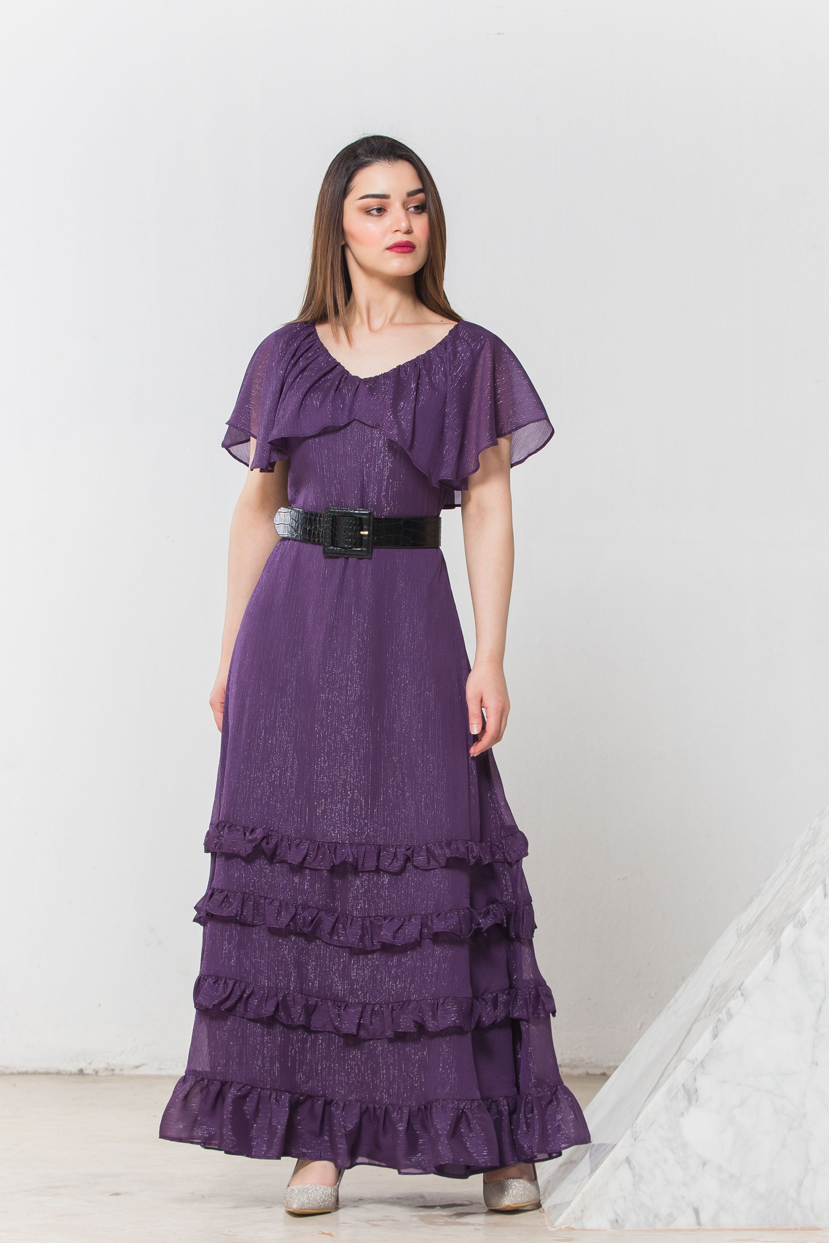 نتشي فستان سهرة نسائي بكرانيش