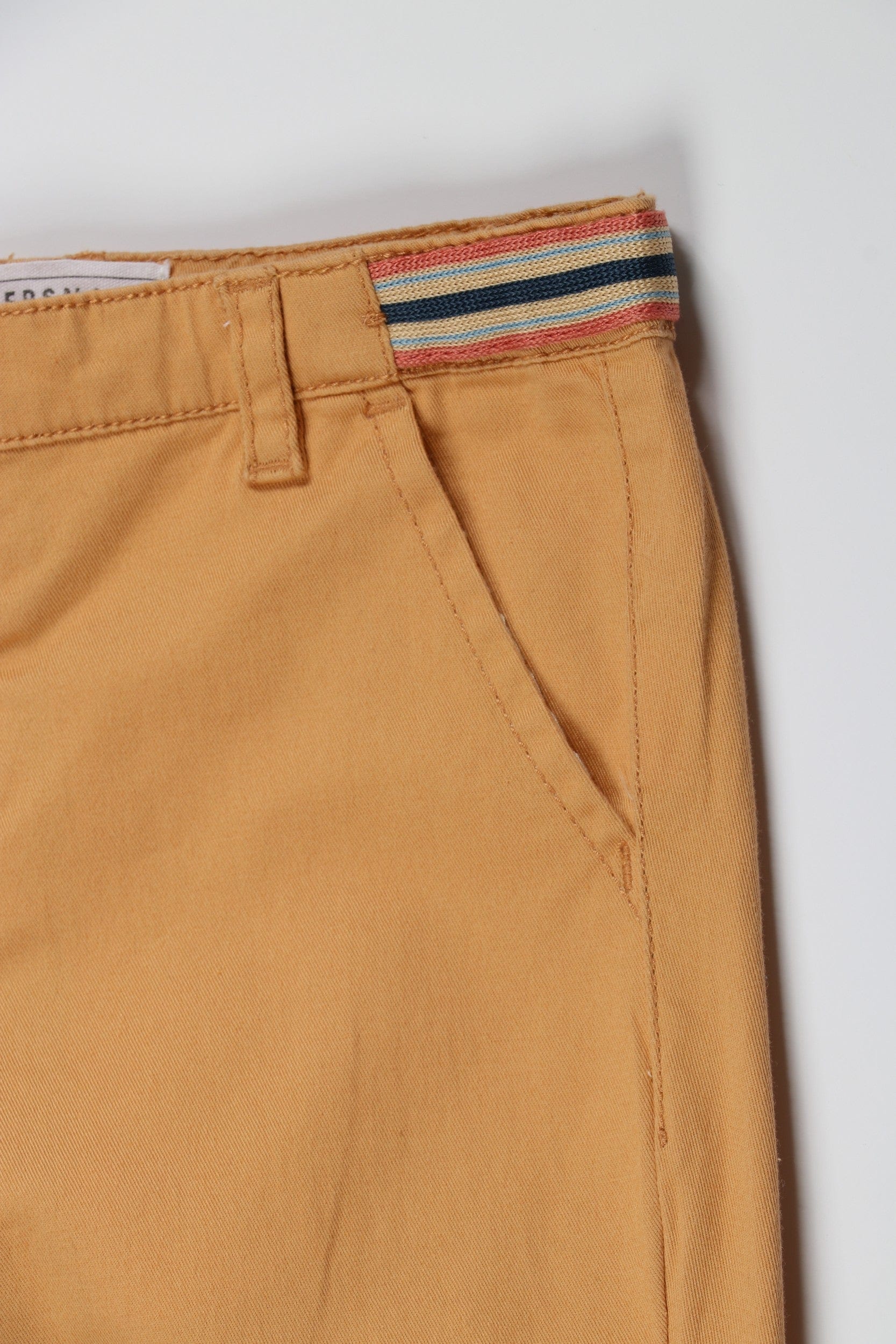 جينجرسنابس بنطلون اطفال رضع ولادي سادة بجيوب امامية ومطاط عند الكاحل فخاري