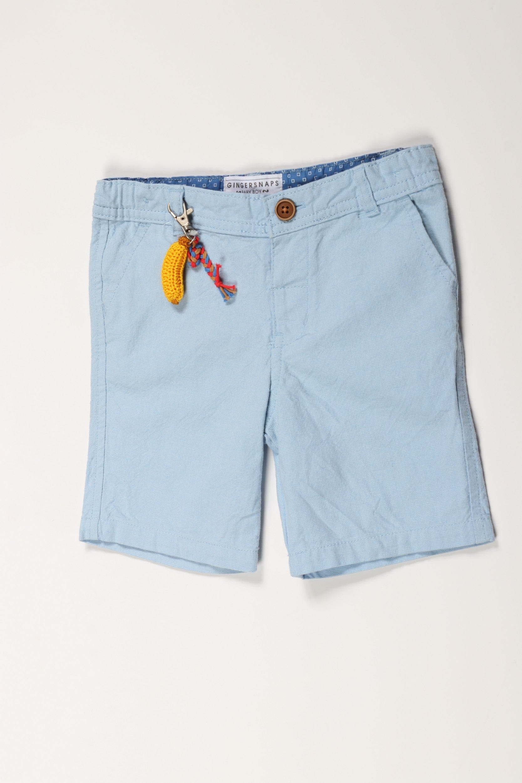 جينجرسنابس شورت ولادي منقوش أزرق فاتح