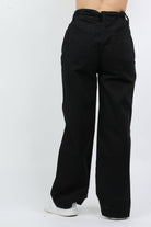 داليدرس بنطلون وايد ليج سادة برباط علي الخصر