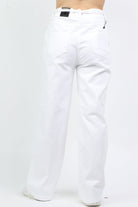 داليدرس بنطلون وايد ليج سادة برباط علي الخصر