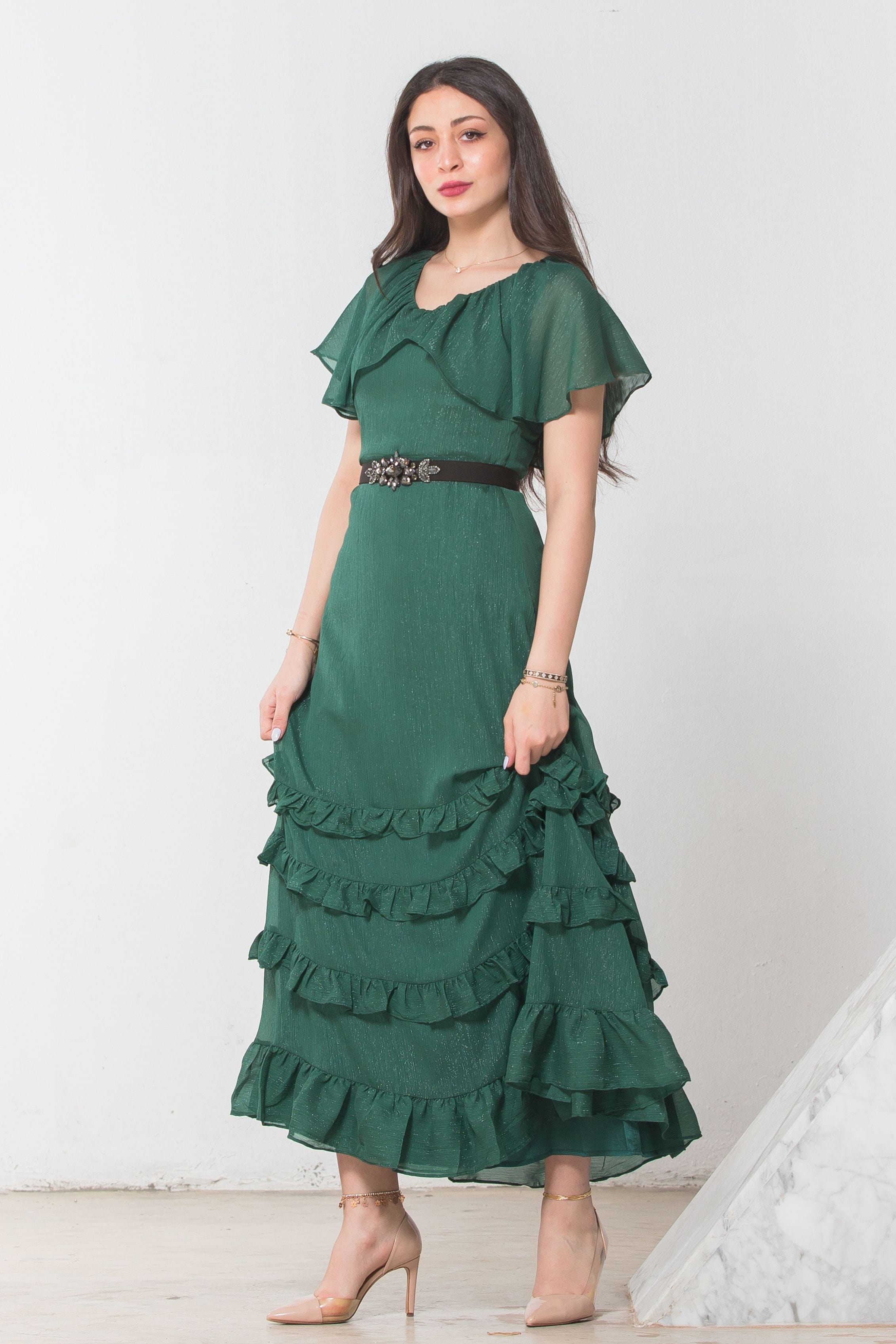 نتشي فستان سهرة نسائي بكرانيش