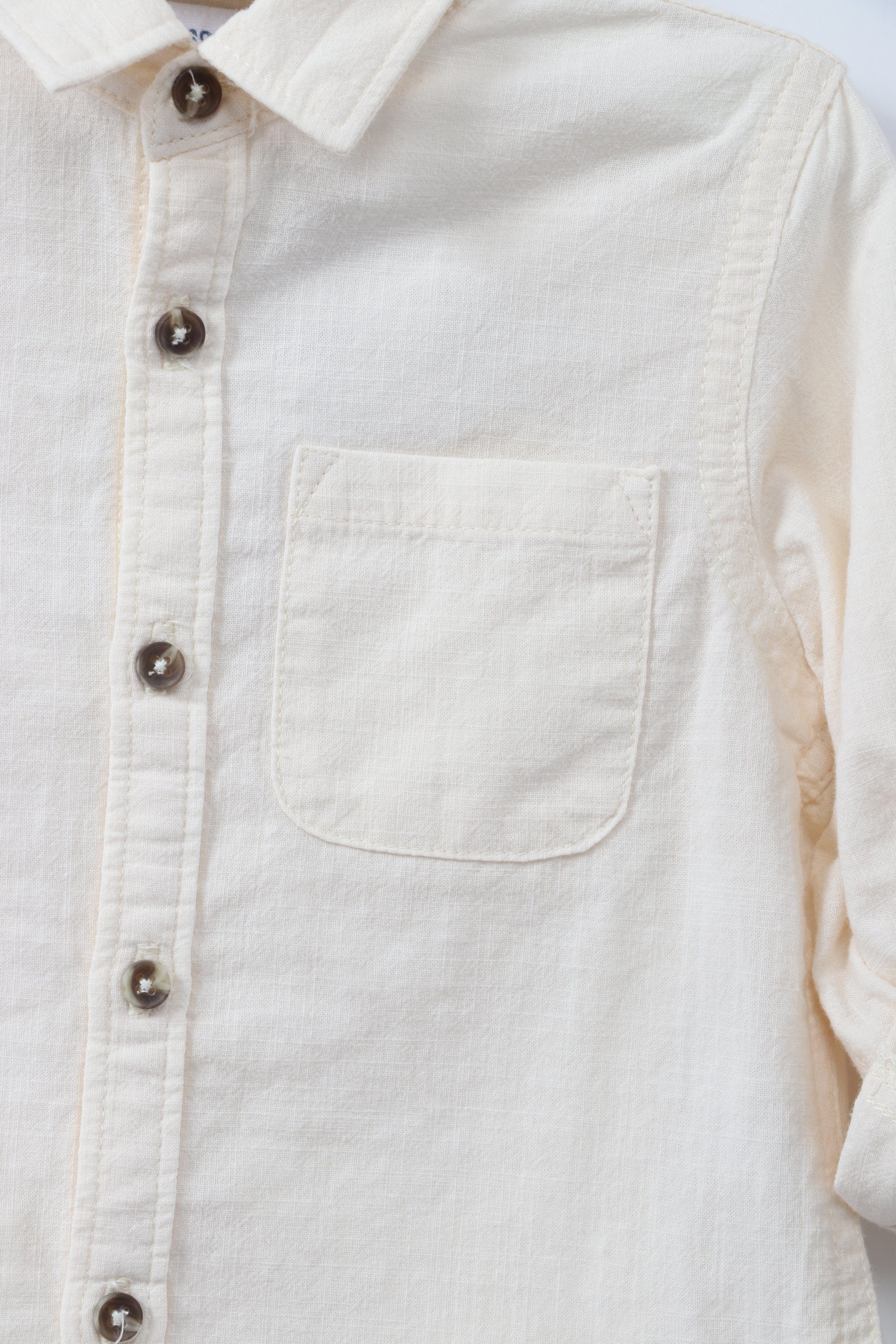 جينجرسنابس قميص بيبي ولادي بأكمام طويلة سادة أصفر